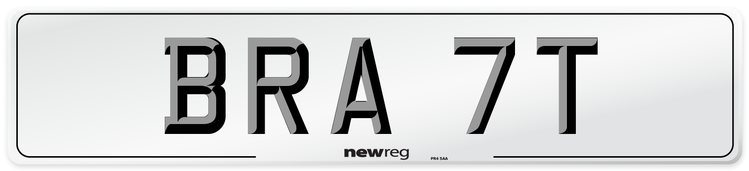 BRA 7T Number Plate from New Reg